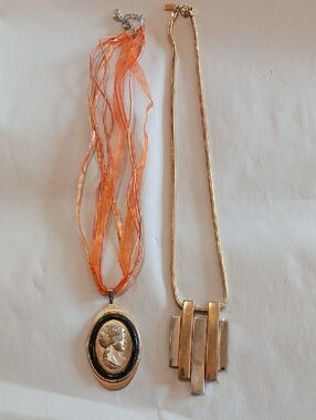 Avon Vintage Gold-Tone Pendant Necklaces